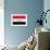 Iraq Flag Design with Wood Patterning - Flags of the World Series-Philippe Hugonnard-Framed Premium Giclee Print displayed on a wall