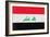 Iraq Flag Design with Wood Patterning - Flags of the World Series-Philippe Hugonnard-Framed Premium Giclee Print