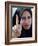 Iraqi Woman Holds Up Her Purple Finger, Indicating She Has Just Voted in Southern Iraq-null-Framed Photographic Print