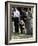 Iraqis, Inluding a Little Girl, Pause to Pray-null-Framed Photographic Print