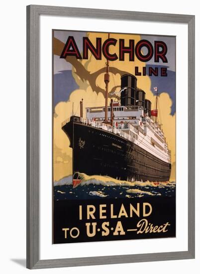 Ireland and USA-Eaglecrown-Framed Art Print