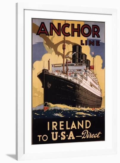 Ireland and USA-Eaglecrown-Framed Art Print