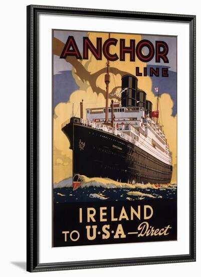 Ireland and USA-Eaglecrown-Framed Art Print