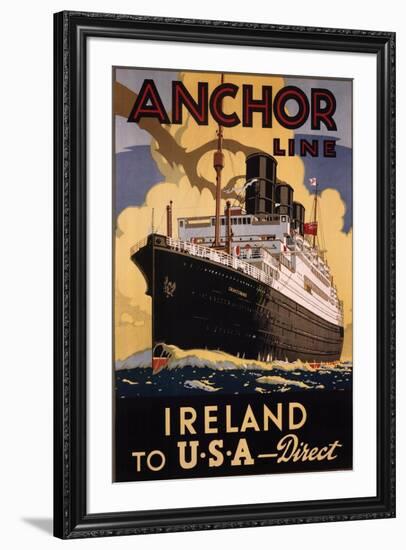 Ireland and USA-Eaglecrown-Framed Art Print