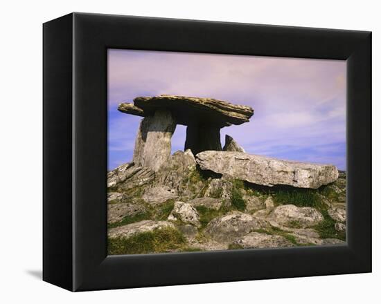 Ireland, Burren. Ancient Poulnabrone Dolman tomb-Jaynes Gallery-Framed Premier Image Canvas