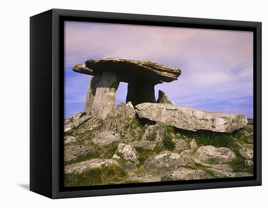 Ireland, Burren. Ancient Poulnabrone Dolman tomb-Jaynes Gallery-Framed Premier Image Canvas