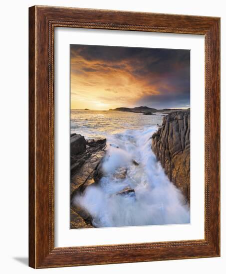 Ireland, Co.Donegal, Cruit island  at sunset-Shaun Egan-Framed Photographic Print