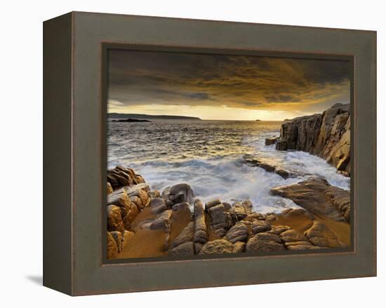 Ireland, Co.Donegal, Cruit island  at sunset-Shaun Egan-Framed Premier Image Canvas