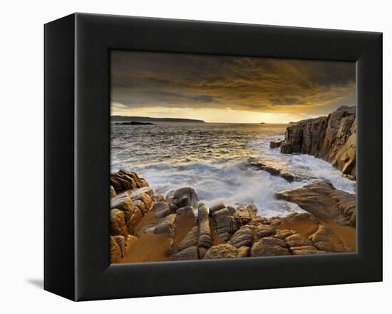 Ireland, Co.Donegal, Cruit island  at sunset-Shaun Egan-Framed Premier Image Canvas