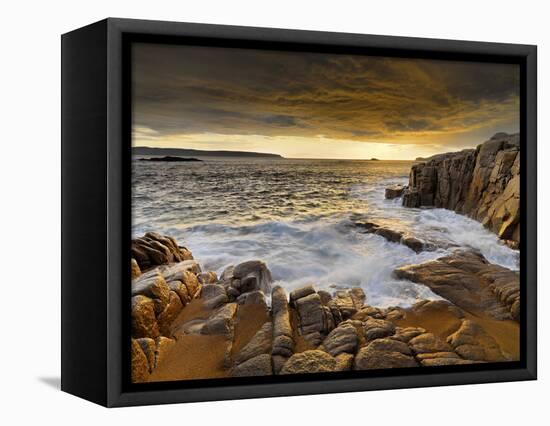 Ireland, Co.Donegal, Cruit island  at sunset-Shaun Egan-Framed Premier Image Canvas