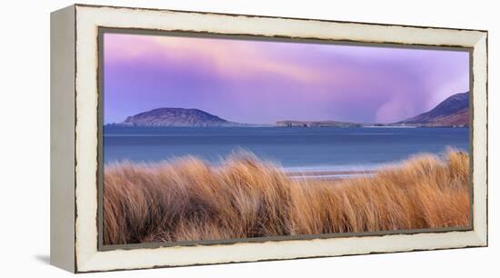 Ireland, Co.Donegal, Fanad, Ballymastoker bay at dusk-Shaun Egan-Framed Premier Image Canvas