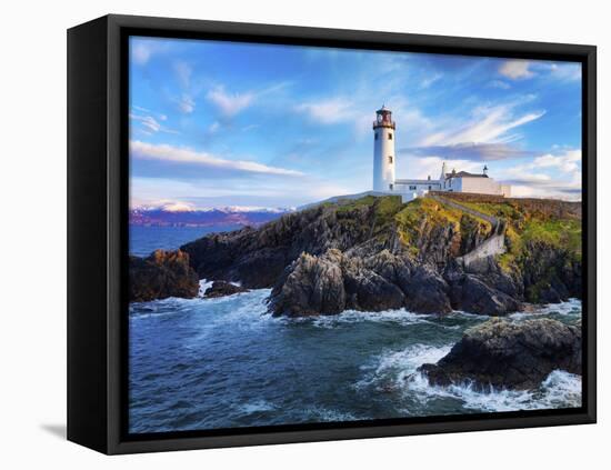 Ireland, Co.Donegal, Fanad, Fanad lighthouse at dusk-Shaun Egan-Framed Premier Image Canvas