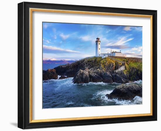 Ireland, Co.Donegal, Fanad, Fanad lighthouse at dusk-Shaun Egan-Framed Photographic Print