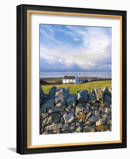 Ireland, Co.Donegal, Fanad, House and stone wall-Shaun Egan-Framed Photographic Print