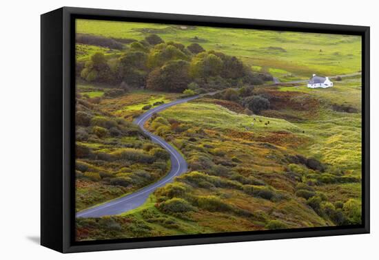 Ireland, Co.Donegal, Fanad, House in rural setting-Shaun Egan-Framed Premier Image Canvas