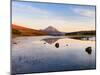 Ireland, Co.Donegal, Mount Errigal reflected in Clady river-Shaun Egan-Mounted Photographic Print