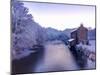 Ireland, Co.Donegal, Ramelton, River lennon in winter, House by river (PR)-Shaun Egan-Mounted Photographic Print
