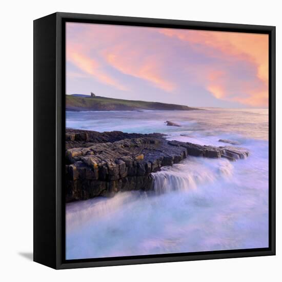 Ireland, Co.Sligo, Mullaghmore, coastline at dusk-Shaun Egan-Framed Premier Image Canvas