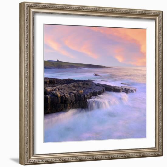 Ireland, Co.Sligo, Mullaghmore, coastline at dusk-Shaun Egan-Framed Photographic Print