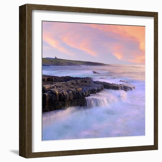 Ireland, Co.Sligo, Mullaghmore, coastline at dusk-Shaun Egan-Framed Photographic Print