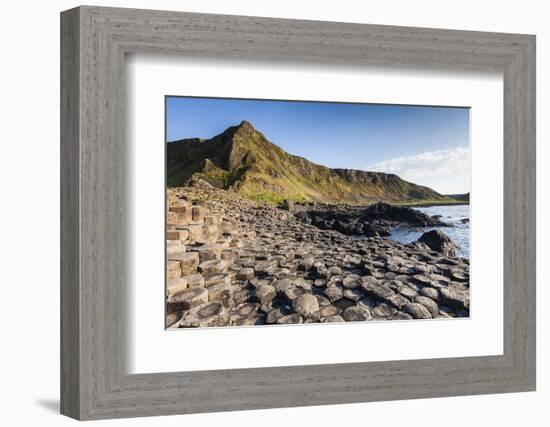 Ireland, County Antrim, Bushmills, Giants Causeway, basalt rock formation-Walter Bibikow-Framed Photographic Print