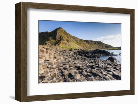 Ireland, County Antrim, Bushmills, Giants Causeway, basalt rock formation-Walter Bibikow-Framed Photographic Print