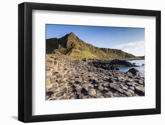 Ireland, County Antrim, Bushmills, Giants Causeway, basalt rock formation-Walter Bibikow-Framed Photographic Print