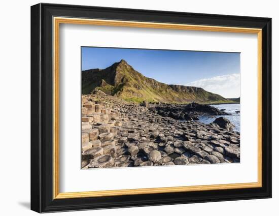 Ireland, County Antrim, Bushmills, Giants Causeway, basalt rock formation-Walter Bibikow-Framed Photographic Print