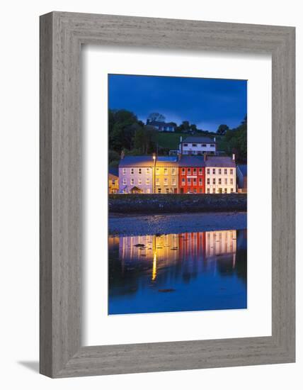 Ireland, County Cork, Bantry, harbor view, evening-Walter Bibikow-Framed Photographic Print