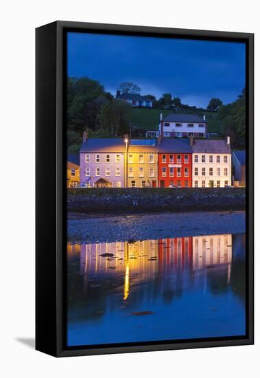 Ireland, County Cork, Bantry, harbor view, evening-Walter Bibikow-Framed Premier Image Canvas