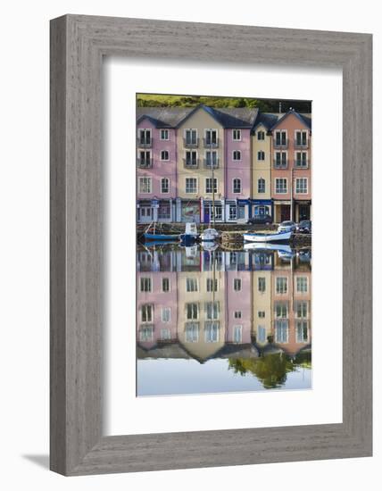 Ireland, County Cork, Bantry, harborfront buildings-Walter Bibikow-Framed Photographic Print