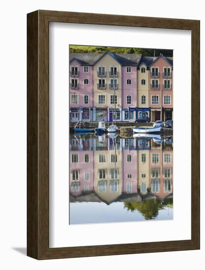 Ireland, County Cork, Bantry, harborfront buildings-Walter Bibikow-Framed Photographic Print