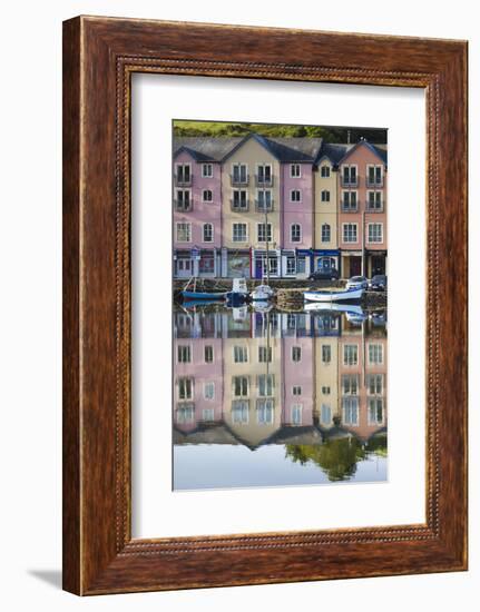 Ireland, County Cork, Bantry, harborfront buildings-Walter Bibikow-Framed Photographic Print