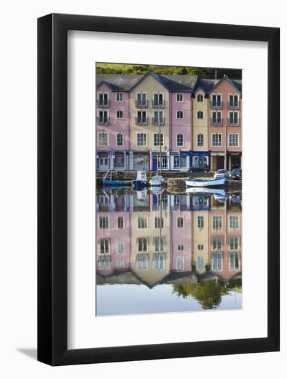 Ireland, County Cork, Bantry, harborfront buildings-Walter Bibikow-Framed Photographic Print