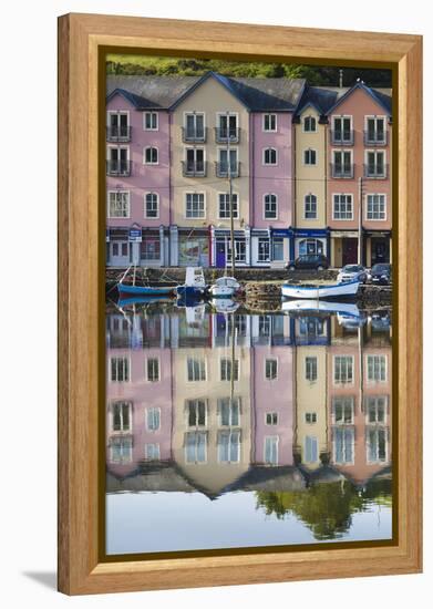 Ireland, County Cork, Bantry, harborfront buildings-Walter Bibikow-Framed Premier Image Canvas