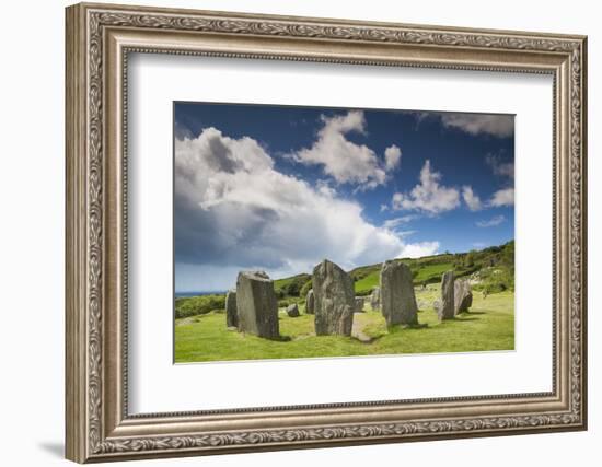 Ireland, County Cork, Drombeg, Drombeg Stone Circle-Walter Bibikow-Framed Photographic Print