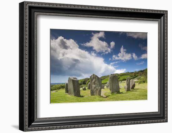 Ireland, County Cork, Drombeg, Drombeg Stone Circle-Walter Bibikow-Framed Photographic Print