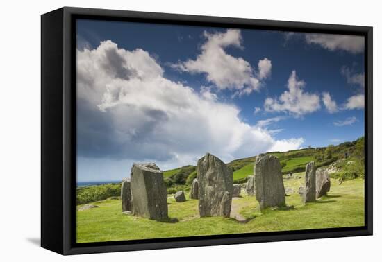 Ireland, County Cork, Drombeg, Drombeg Stone Circle-Walter Bibikow-Framed Premier Image Canvas