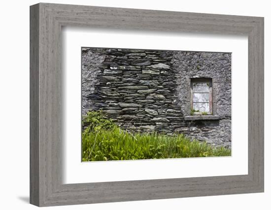 Ireland, County Cork Ring of Beara, Garnish, traditional stone house-Walter Bibikow-Framed Photographic Print