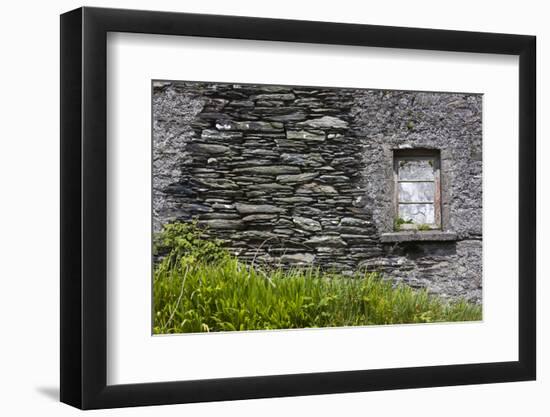 Ireland, County Cork Ring of Beara, Garnish, traditional stone house-Walter Bibikow-Framed Photographic Print