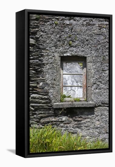 Ireland, County Cork Ring of Beara, Garnish, traditional stone house-Walter Bibikow-Framed Premier Image Canvas