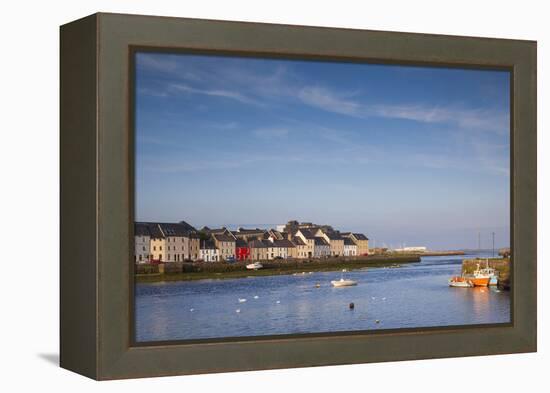 Ireland, County Galway, Galway City, port buildings of The Claddagh-Walter Bibikow-Framed Premier Image Canvas