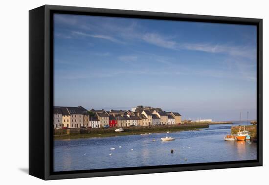 Ireland, County Galway, Galway City, port buildings of The Claddagh-Walter Bibikow-Framed Premier Image Canvas