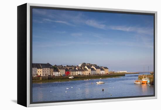 Ireland, County Galway, Galway City, port buildings of The Claddagh-Walter Bibikow-Framed Premier Image Canvas