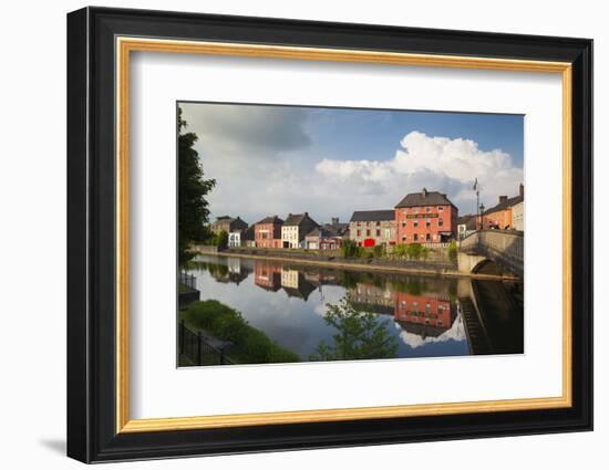 Ireland, County Kilkenny, Kilkenny City, pubs along River Nore-Walter Bibikow-Framed Photographic Print