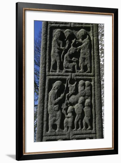 Ireland, County Louth, Monasterboice, Muiredach Cross, Detail-null-Framed Giclee Print