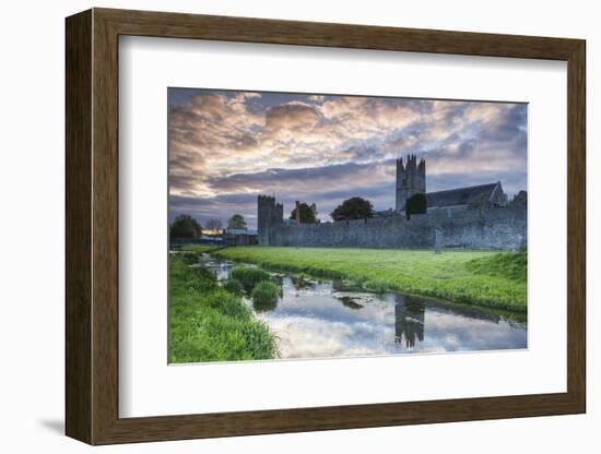 Ireland, County Tipperary, Fethard, town walls, dusk-Walter Bibikw-Framed Photographic Print