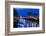 Ireland, Dublin, Ha'Penny Bridge over the River Liffey, dawn-Walter Bibikow-Framed Photographic Print