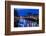 Ireland, Dublin, Ha'Penny Bridge over the River Liffey, dawn-Walter Bibikow-Framed Photographic Print