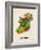 Ireland Eire Watercolor Map-Michael Tompsett-Framed Art Print